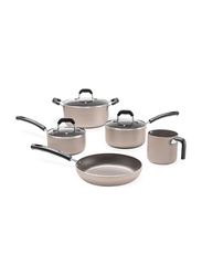 Brinox 5-Piece Champagne Saucepan Set, Grey