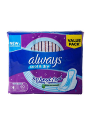 Always Clean & Dry Maxi Thick, Large Sanitary Pads - 60 Pads