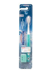 Protector Antiviral & Antibacterial Toothbrush for Kids Extra Soft Bristles, White/Blue