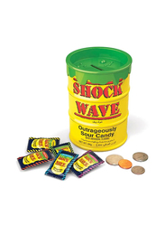 Shock Wave Coin Bank Asst Sour Candy, 84g