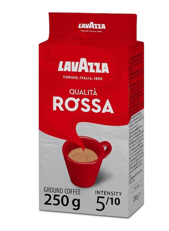 Lavazza Qualita Rossa Ground Coffee, 20 Pieces, 250g