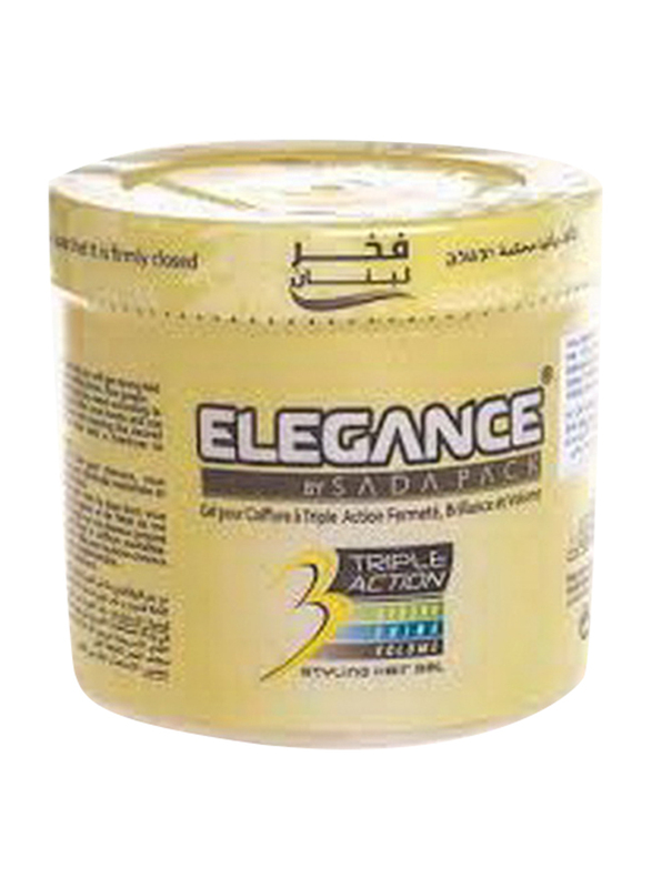 Elegance Yellow 3 Triple Action Hair Gel, 500 ml