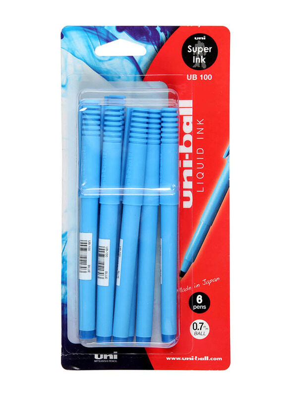 

Uniball 8-Piece Uni Roller Ball Pen Set, 0.7mm, Blue