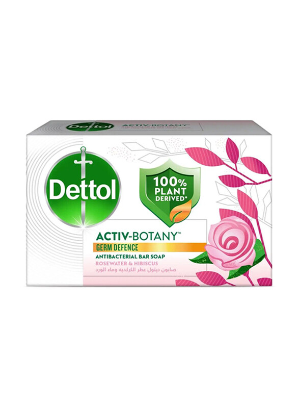 

Dettol Bar Soap Active Botany Rose Water & Hibicus Germ Defence, 150gm