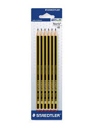 Staedtler Noris 6-Piece Pencils Hb Blister, Yellow/Black