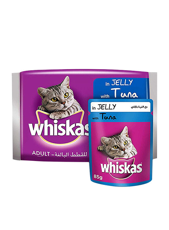 

Whiskas Tuna in Jelly Wet Cat Food, 4 Packets x 85 grams