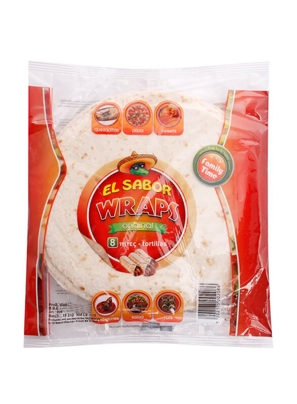 

El Sabor Wraps Original Tortillas, 8 Pieces, 346g