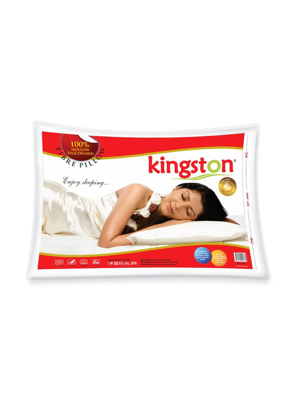 Kingston Standard Fiber Pillow, White