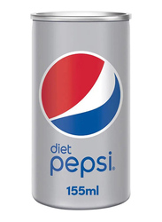 Diet Pepsi Carbonated Soft Drink Mini Cans, 155ml