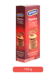 McVitie's Digestive Thins Milk Chocolate Biscuits, 1 Piece x 150g