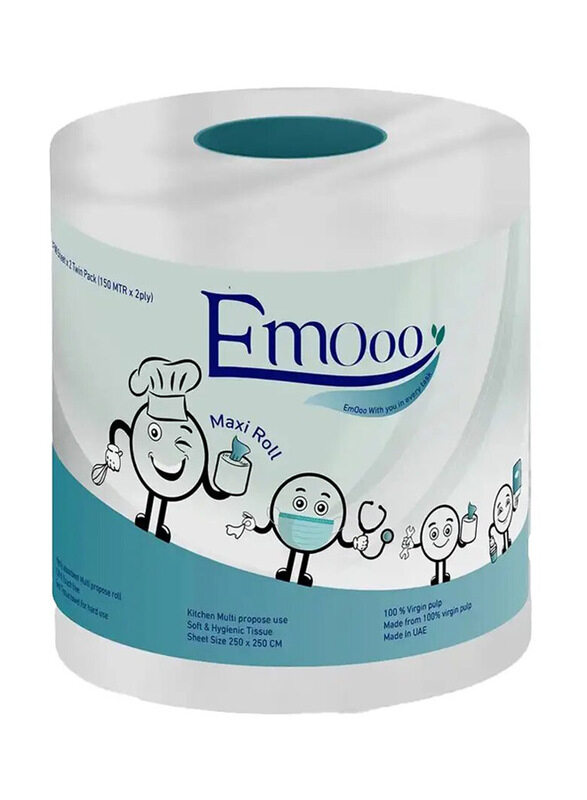 

Emooo Maxi Roll, 2 Ply x 350 Sheets