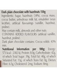 Lindt Les Grandes Dark Chocolate With Hazelnuts - 150g