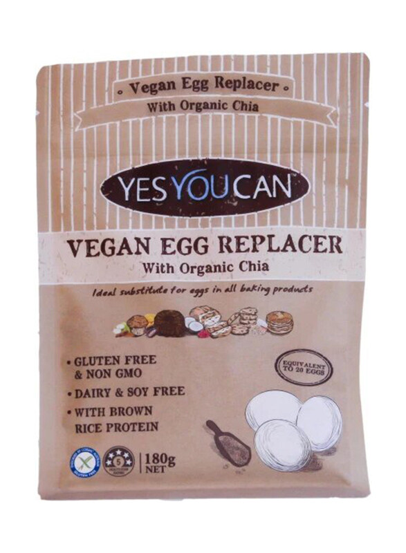 

Yes You Can Vegan Egg Replacer with Orgamic Chia, 180g