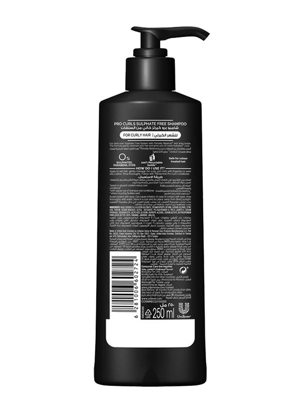 Tresemme Pro Curls Shampoo for Curly Hair, 250 ml