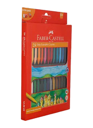 Faber Castell Grip Erasable Crayon, 24 Pieces