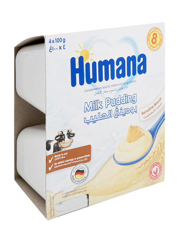 

Humana Semolina Biscuit Milk Pudding for Baby - 4 x 100 g