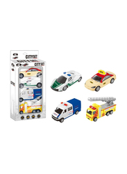 Power Joy Vroom Vroom Diecast City Set, 4 Pieces, Ages 3+