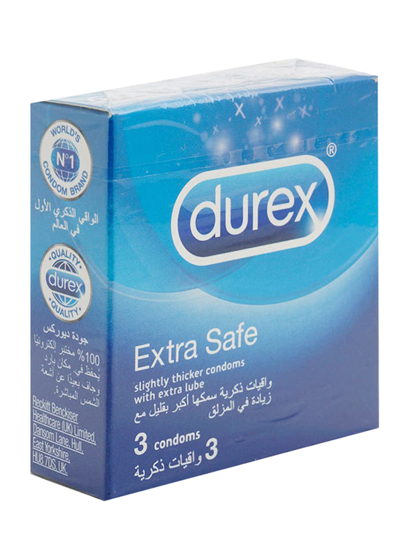 

Durex Extra Safe Condoms, 3 Pieces