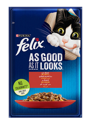 Felix As Good As It Looks With Beef In Jelly Cat Wet Food, 85g