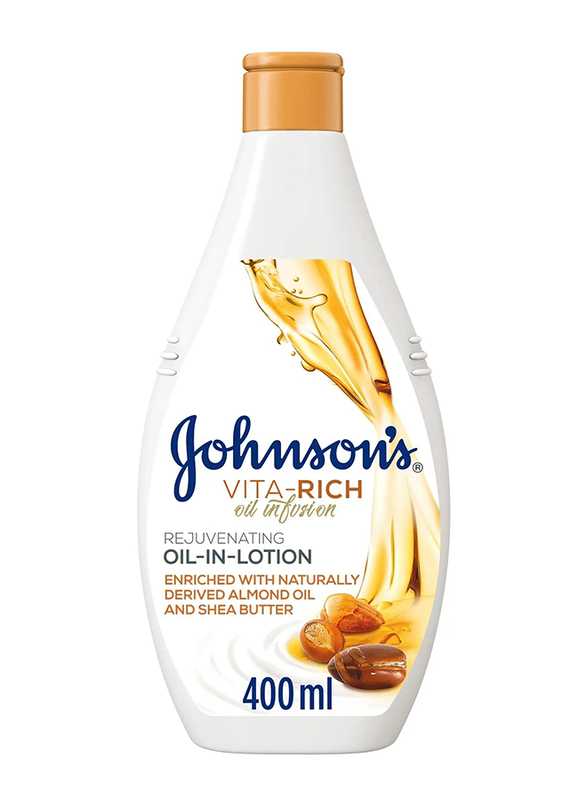 Johnson's Vita-Rich Oil Infusion Almond and Shea Butter Infusion Lotion, 400ml