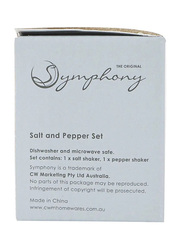 Symphony 2-Piece Salt & Pepper Shaker Set, White