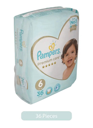 Pampers Premium Care Diapers - Size 6 - 36 Pieces