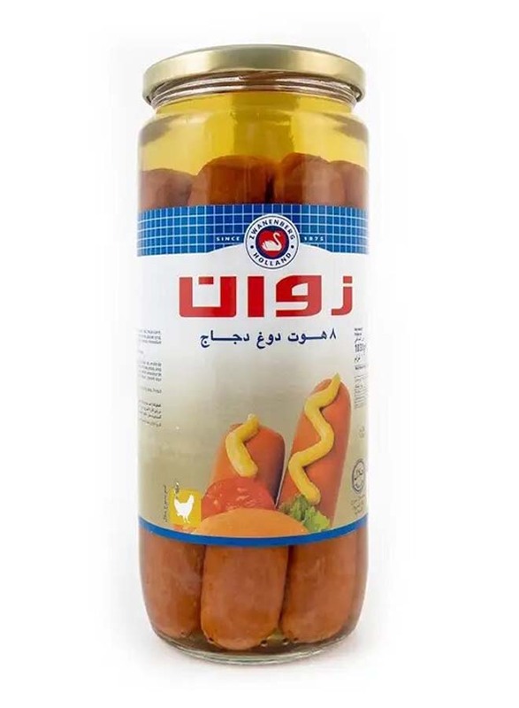 Zwan 8 Chicken Hotdog Sausages - 1030g