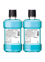 Listerine Cool Mint Mouthwash, 2 x 500ml