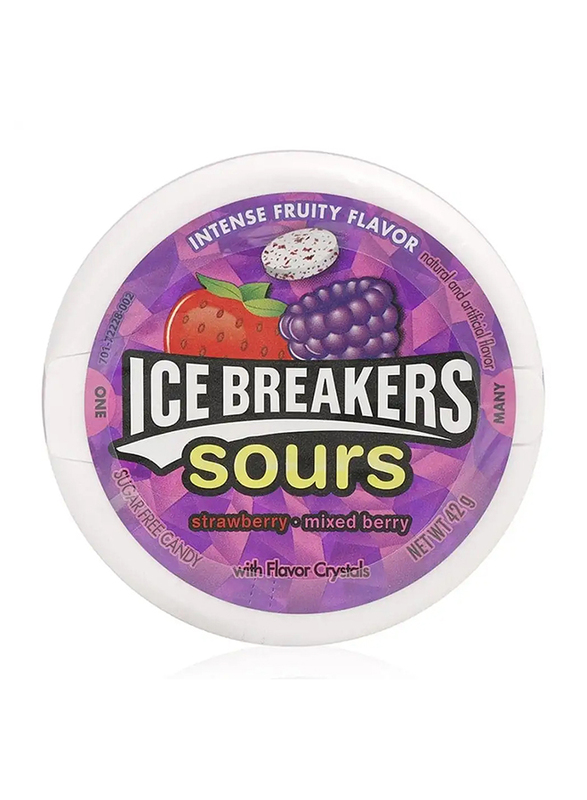 Icebreakers Intense Fruity Flavor Sours Candy, 42 g