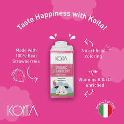 Koita Organic Strawberry Milk Drink, 200ml