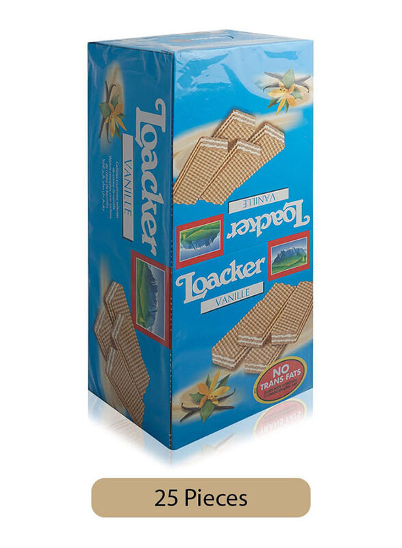 

Loacker Napolitaner Crispy Wafers with Vanilla Cream, 25 Pieces x 45g