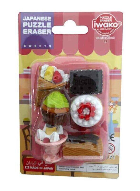 

Iwako Japanese Puzzle Erasers Sweets Set, Multicolour