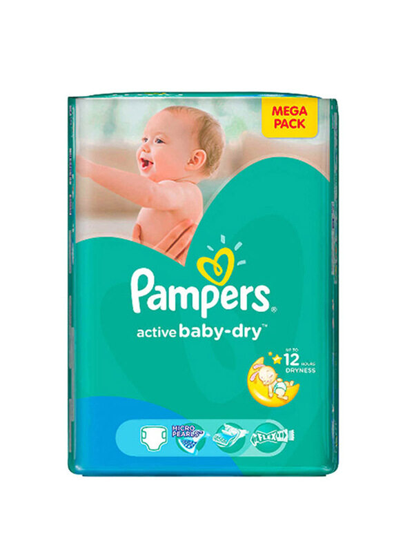 

Pampers Active Baby Dry Diapers - Giant Pack, 76 Pieces