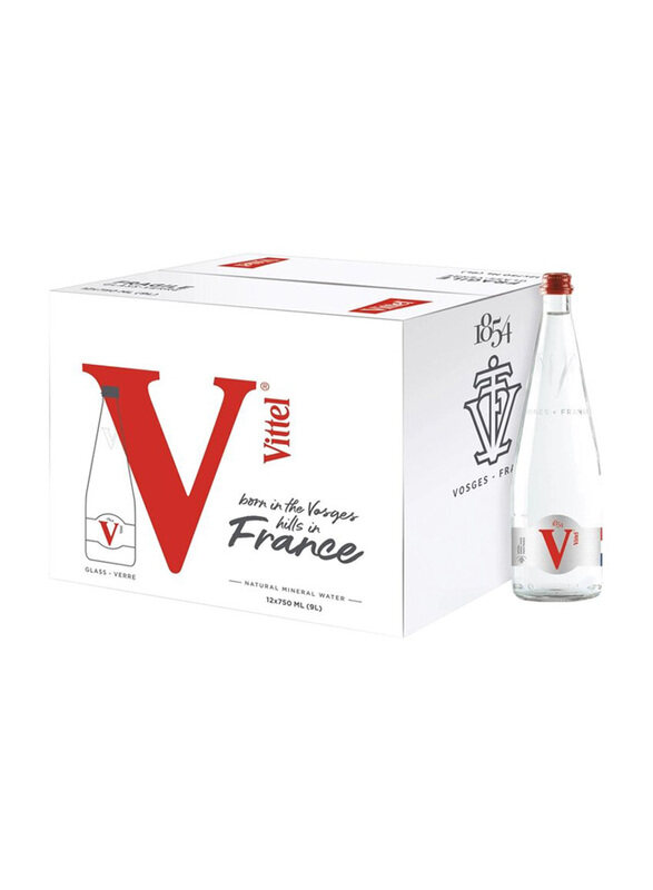 

Vittel Natural Mineral Water Bottle, 12 x 750ml