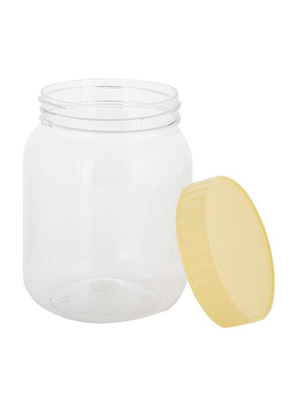 Union All Purpose Plastic Pet Jar, 750ml, Yellow/Clear