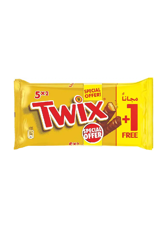 Twix Chocolate Bar, 2 x ( 4 + 1 x 50g )