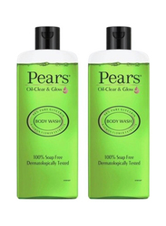 Pears Oil Clear & Glow Body Wash, 2 x 250ml