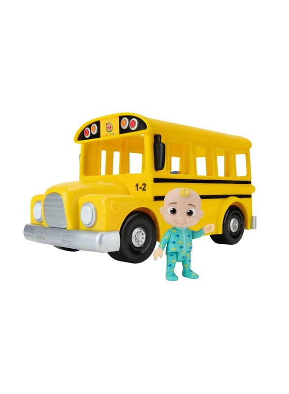 Cocomelon Musical Yellow School Bus with JJ Figure Set, Ages 2+