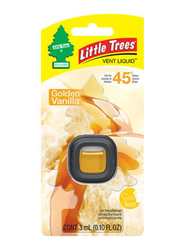 Little Trees 3ml Car Freshener Vent Liquid Golden Vanilla, Multicolour