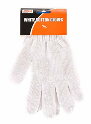 Walk Long Cotton Gloves, White, 1 Pair