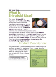 LivSmart Organic Shirataki Rice, 200g