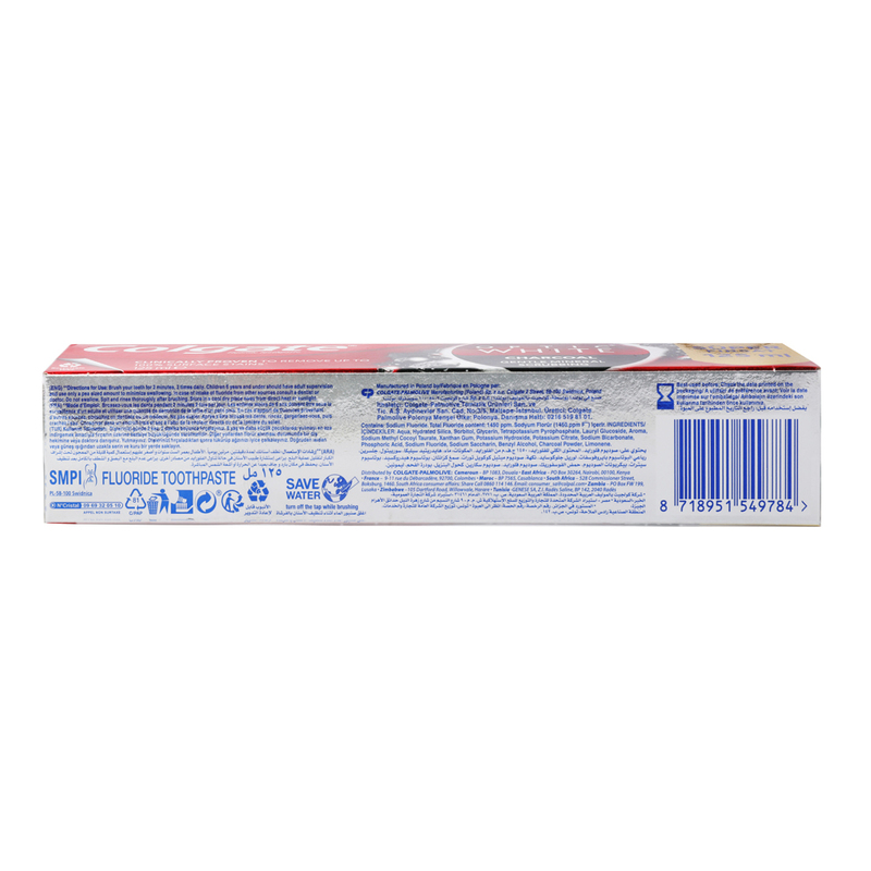Colgate Optic White Fluoride Charcoal Toothpaste, 125ml