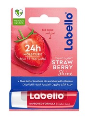 Labello Strawberry Shine Lip Care Balm, 4.8g