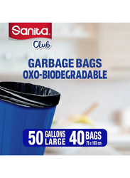 Sanita Club 50 Gallons Garbage Bag - 2 x 20 Bags