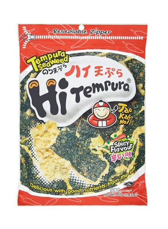 

Tao Kae Noi Tempurated Seaweed Chips Spicy, 40g