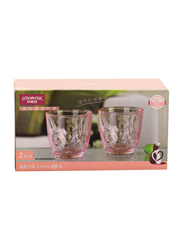 

Lovwish Glass Cup Set, 2-Piece, Clear