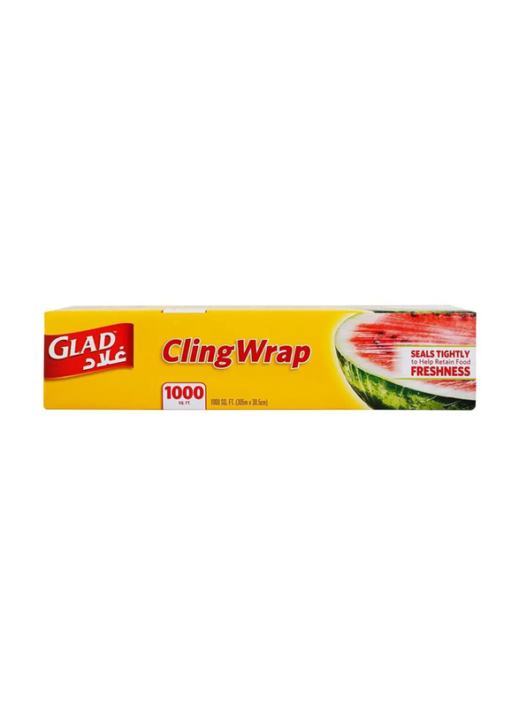 Glad - Cling Wrap Clear Plastic Loop 1,000 sq ft