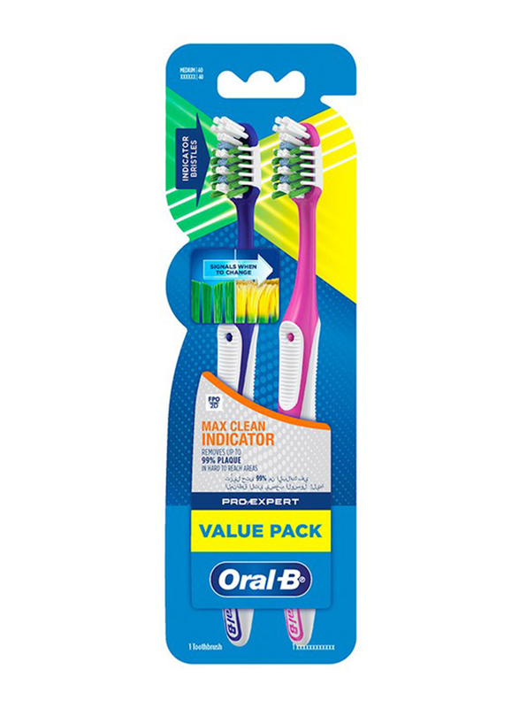 Oral B Pro Max Clean Expert Toothbrush, 2 Pieces
