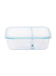 Taliona Boro Pro Rect Divided Borosilicate Glass Food Containers, 152cl, Clear