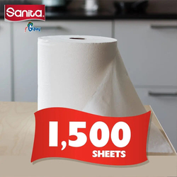 Sanita Gipsy Maxi Roll, 1 Roll, 1500 Sheets